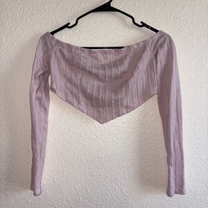 SHEIN Light Pink Off-Shoulder Blouse